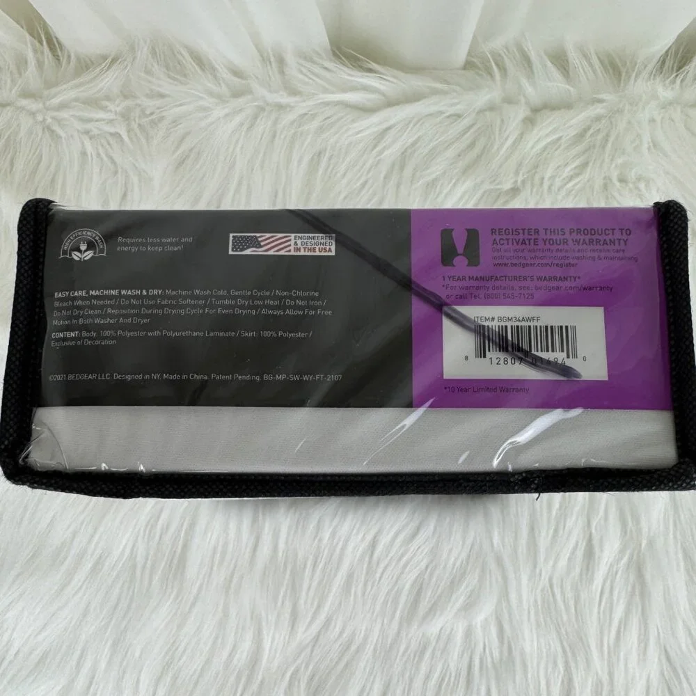 NEW Bedgear Full Size Performance Mattress Protector Cover Flex & Fit